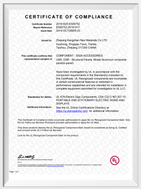 Certifications