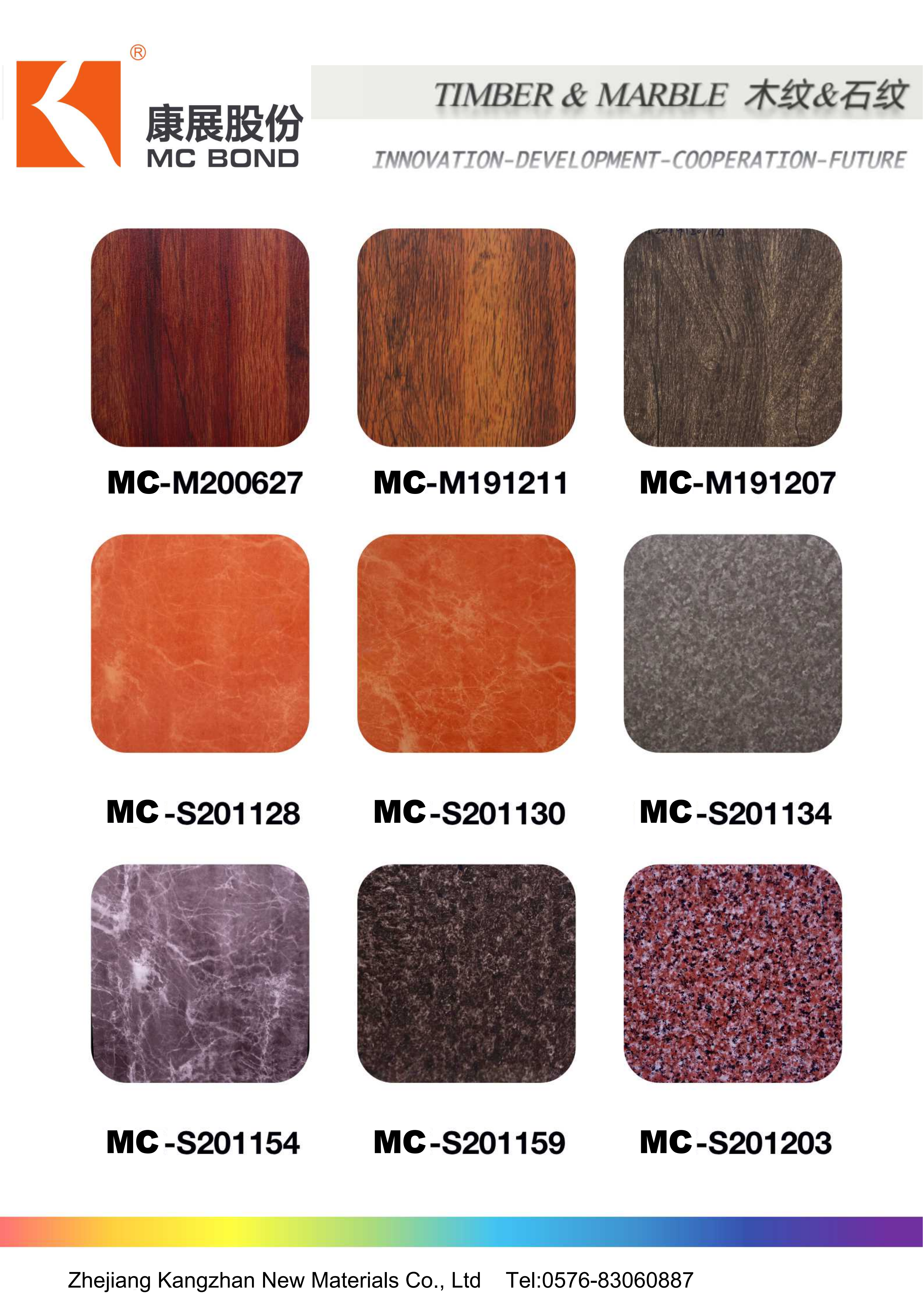 Wooden and Marble Color